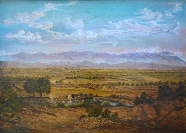 Valle de Mexico, 1910 - Хосе Мария Веласко