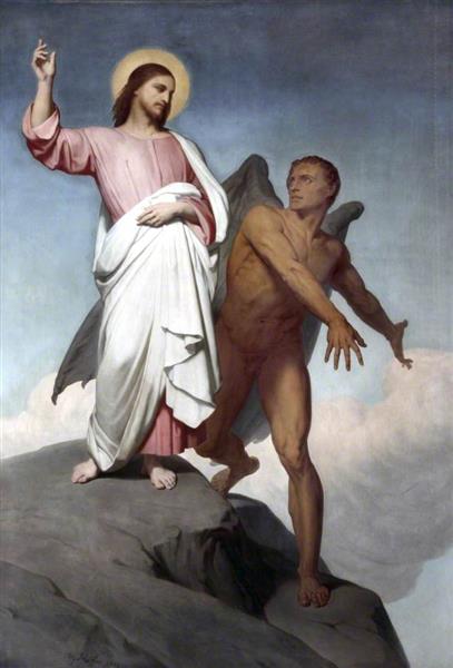 The Temptation of Christ, 1854 - Арі Шеффер