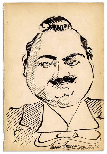 Self-Caricature, 1906 - Энрико Карузо