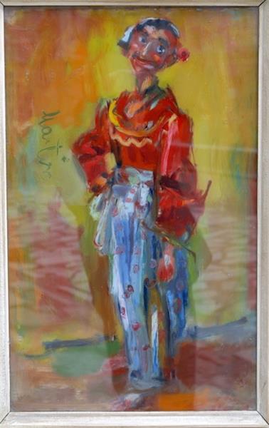 Gypsy woman with a red blouse, 1963 - Nikola Martinoski