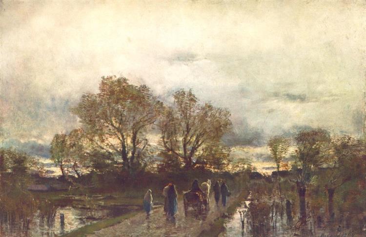 Marshland, 1880 - László Mednyánszky