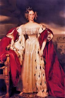 Franz Xaver Winterhalter Empress Eugenie (Eugenie de Montijo), 1864, 50×61  cm: Description of the artwork