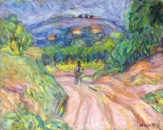A Painter in the Landscape - Kmetty János