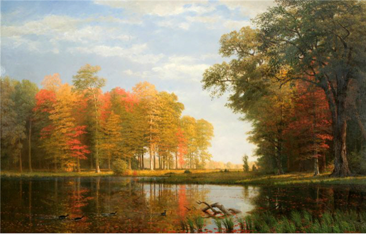 Autumn Woods, 1886 - Альберт Бирштадт