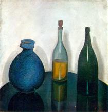 Bottles and a pitcher - Robert Falk