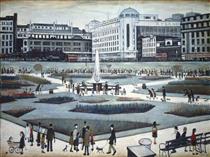 Piccadilly Gardens - L.S. Lowry