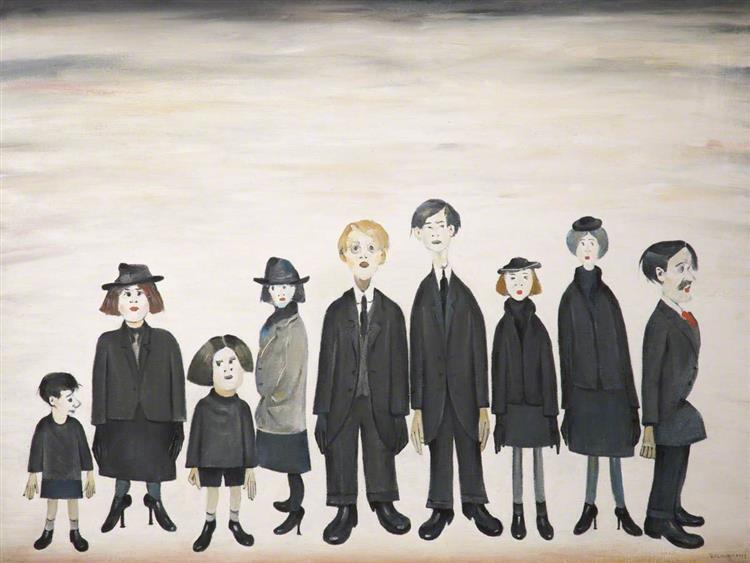 The Funeral Party, 1953 - L.S. Lowry