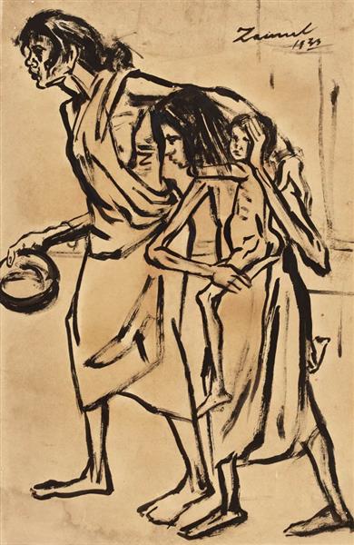 Famine Sketch, 1943 - Зейнул Абедин