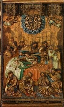 Dormition of the Mother of God from Barbara altar from the Kalanti church in Finland - Maître Francke