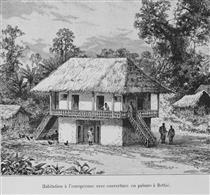Residence with Palm Frond Roof in Bettié, in Côte D'ivoire - Edouard Riou