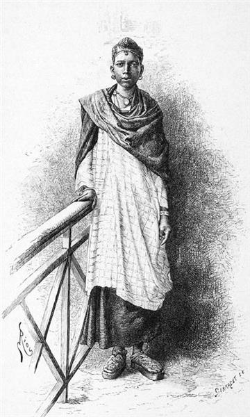Khassonke Girl, 1889 - Edouard Riou