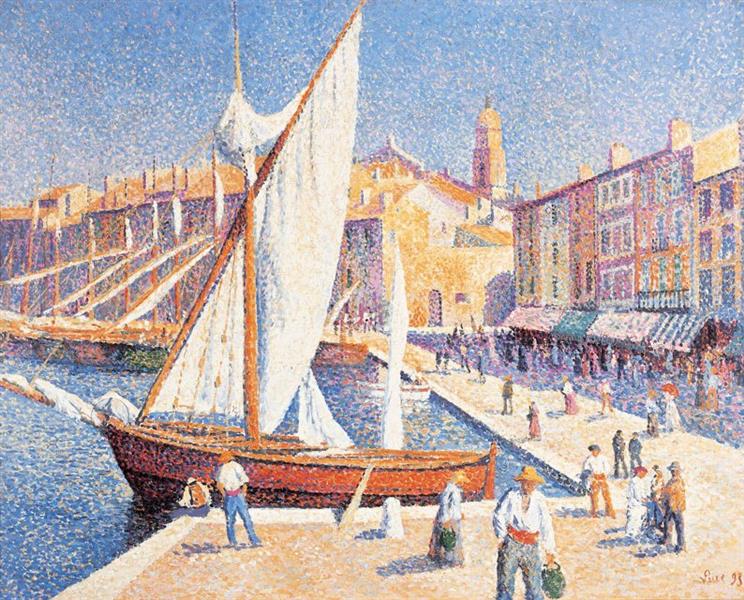 Le Port de Saint-Tropez, 1893 - Максимильен Люс