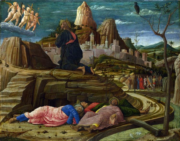 The Agony in the Garden, c.1458 - c.1460 - Андреа Мантенья