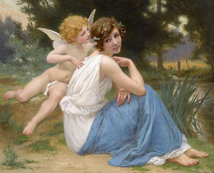 Cupid and Psyche - Guillaume Seignac - WikiArt.org