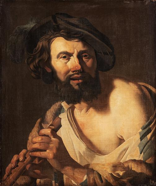 Man with a Flute - Дірк ван Бабюрен