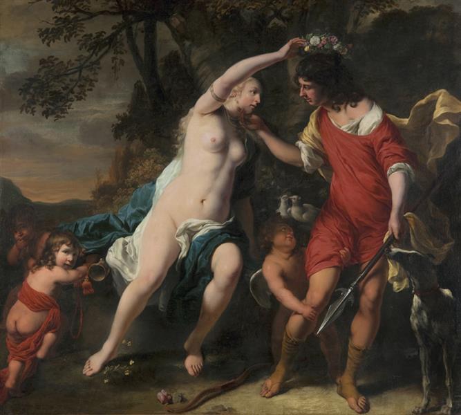 Venus and  Adonis, 1661 - Ferdinand Bol