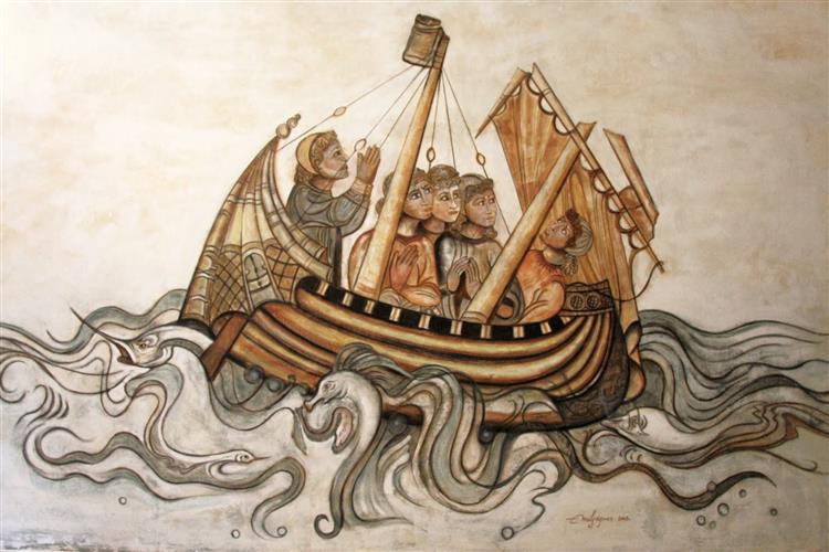 El Barco Medieval- El fresco, Emil Grigoras, 2008 - Emil Grigoras