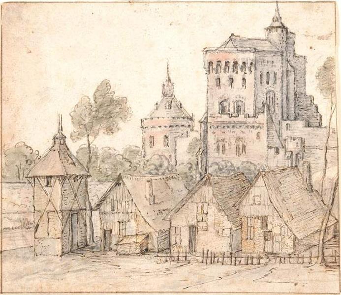 a Dutch Castle, 1634 - Хендрик Аверкамп