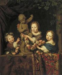 Portretgroep Van Drie Kinderen - Михиль ван Мюссер