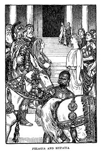 Pelagia and Hypatia. Illustration from a 1914 Edition of Charles Kingsley's 1853 Novel Hypatia - Джон Байем Листон Шоу