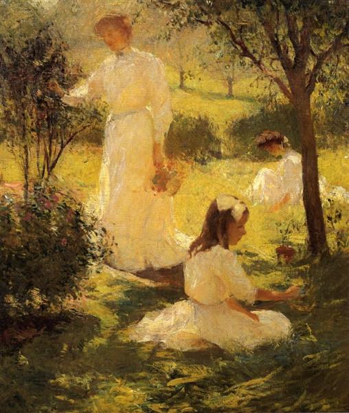 Girls in the Garden, 1906 - Frank W. Benson