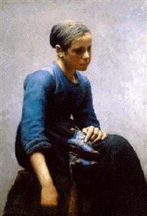 Young Woman, Concarneau - Edward E. Simmons