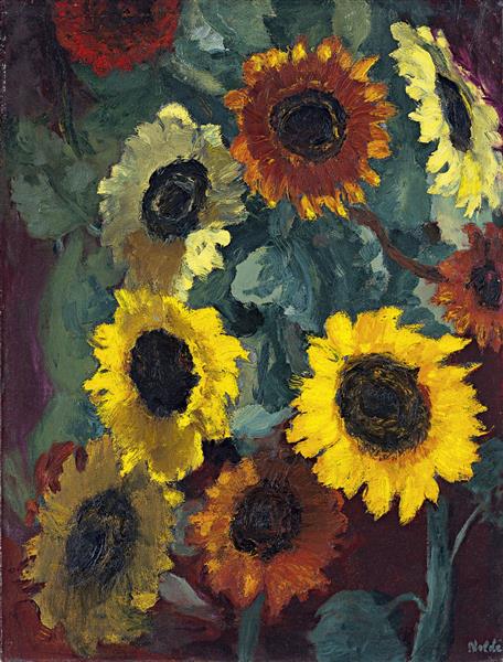 Sunflowers, 1936 - 埃米尔·诺尔德