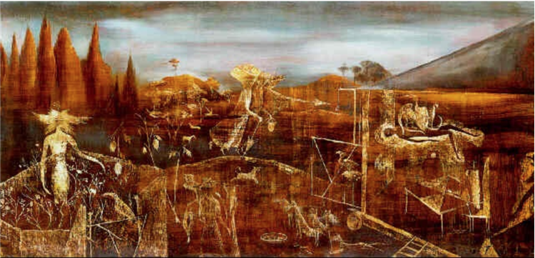 Ladies run, there is a man in the rose garden, 1948 - Leonora Carrington