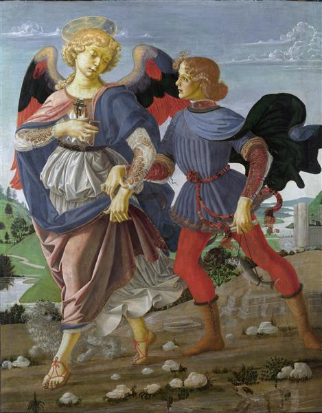 Tobias and the Angel, c.1470 - c.1475 - Андреа Верроккьо