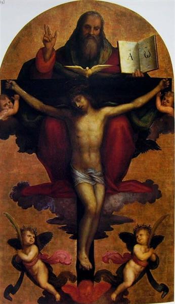The Holy Trinity - Mariotto Albertinelli
