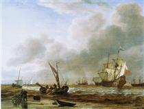 The Frigate 'Amsterdam' at Den Helder - Simon de Vlieger