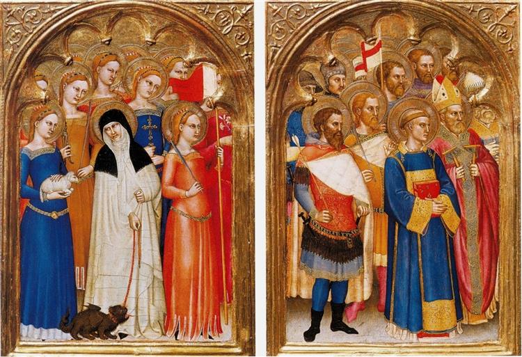 Choir of Virgins, Choir of Martyrs, 1360 - Giovanni da Milano