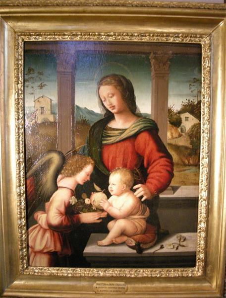 Virgin and Child with Angel - Мариотто Альбертинелли