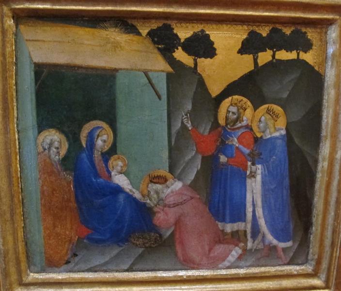 Da Spedale Della Misericordia, Predella 2, Adorazione Dei Magi, c.1370 - 喬凡尼·達·米蘭