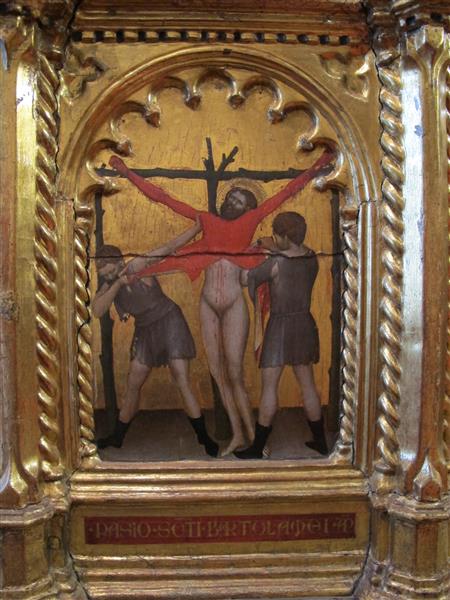 Da Spedale Della Misericordia, Predella 2, 4, Martirio Di S. Bartolomeo, c.1370 - Джованни да Милано