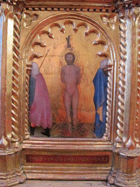 Da Spedale Della Misericordia, Predella 2, 5, Martirio Di S. Barnaba, c.1370 - 喬凡尼·達·米蘭