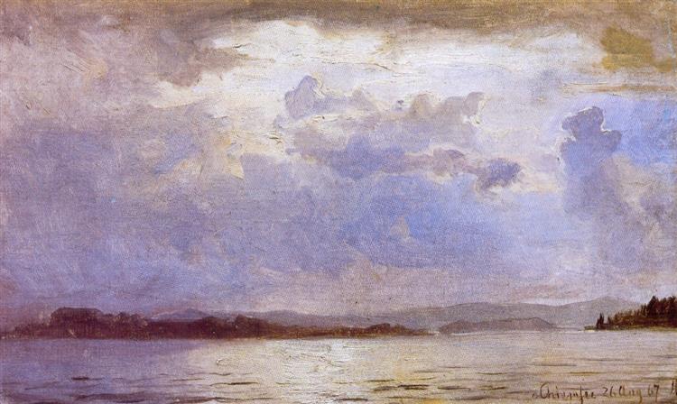 Thunder Clouds over the Chiemsee, 1867 - Hans Gude