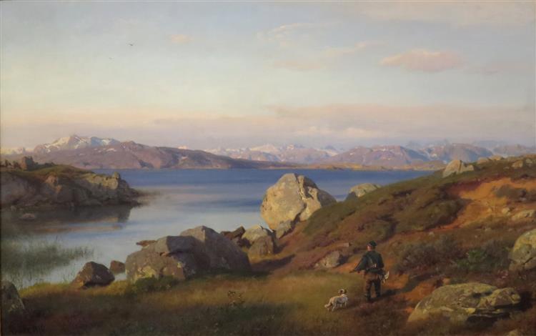 Mountain Landscape, 1876 - Hans Fredrik Gude