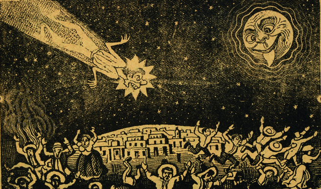 The Comet Marking the Centennial of Independence, 1910 - Jose Guadalupe Posada