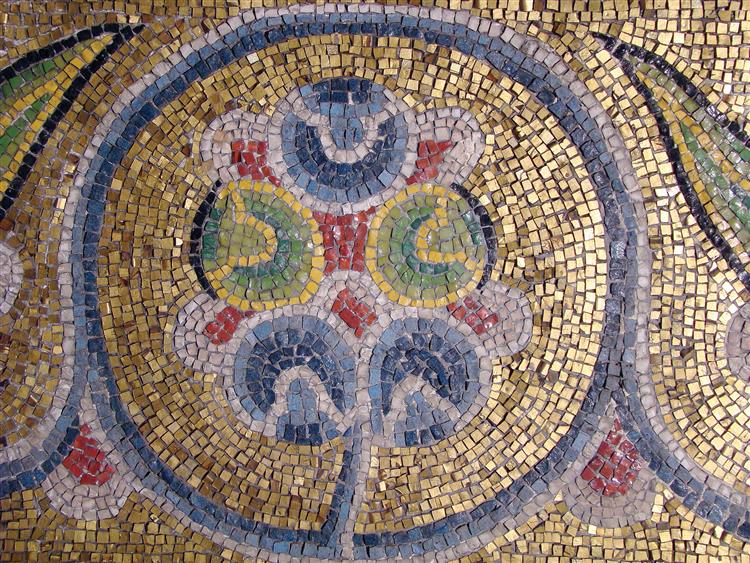 Деталь орнаменту, c.1030 - Візантійські Мозіїки