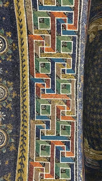 Mosaico De Motivos Geométricos, c.425 - 拜占庭馬賽克藝術