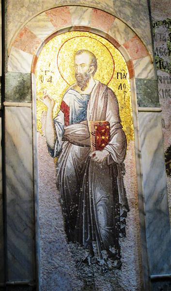 Saint Paul, c.1320 - 拜占庭馬賽克藝術