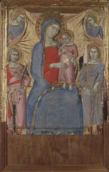 Virgin and Child With saint - Luca di Tommé