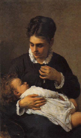 Maternity, 1881 - 1882 - Сільвестро Лега