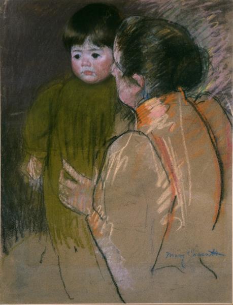 Mother and child, 1894 - 1895 - Мэри Кассат