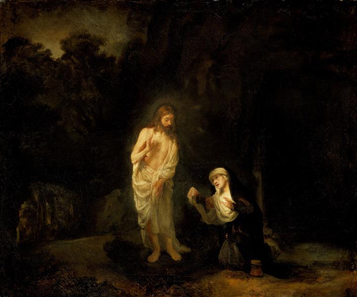 Christ Appearing to Mary Magdalene, ‘Noli me tangere’, 1651 - Rembrandt