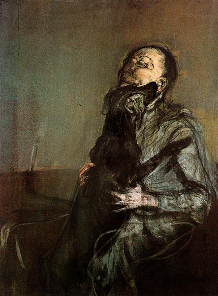 Man with dog, 1964 - Alberto Sughi