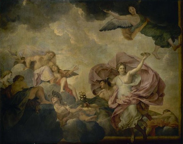 Mercure Amène Psyché Devant L'assemblée Des Dieux Sur L'olympe, c.1652 - Шарль Лебрен
