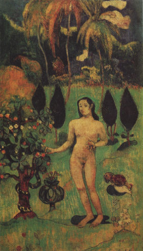 Exotic Eve, 1890 - Поль Ґоґен