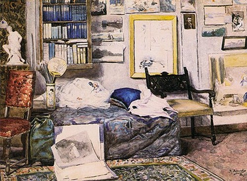 Artist's Studio(Paris), 1883 - Родольфо Амоедо